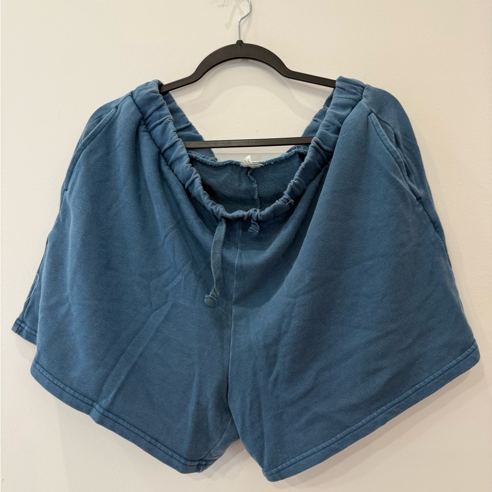 Terra & Sky Blue Athletic Drawstring Shorts